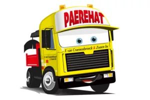 De vrachtwagen van paerehat.